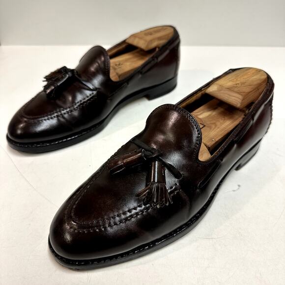 Alden Restoration x Brooks Brothers 772 Color 8 Shell Cordovan Tassel Loafer 8 D - Picture 5 of 12